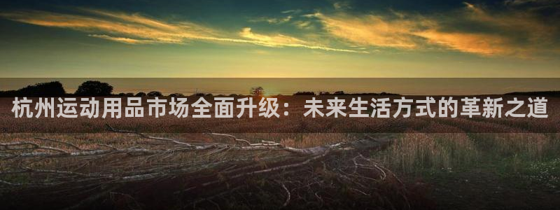 凯捷体育娱乐网站：杭州运动用品市场全面升级：未来生活
