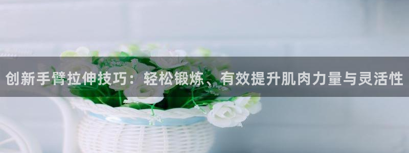 凯捷体育五金厂：创新手臂拉伸技巧：轻松锻炼、有效提升