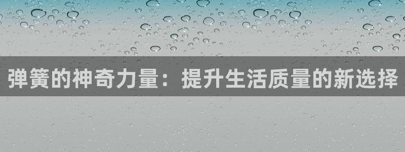 凯捷体育平台注册要钱吗安全吗：弹簧的神奇力量：提升生