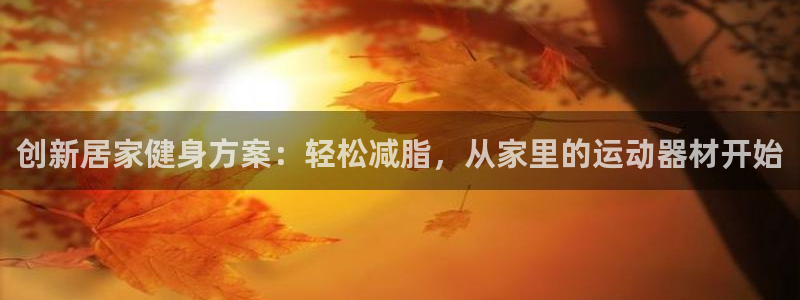 海南凯捷体育：创新居家健身方案：轻松减脂，从家里的运